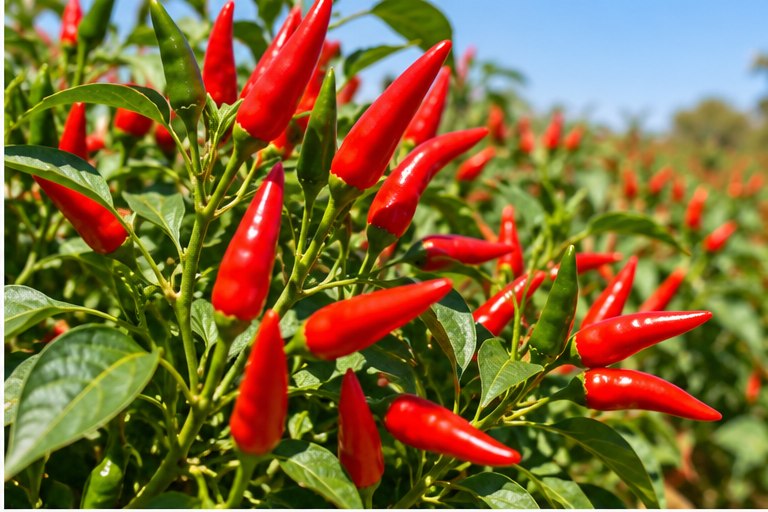 Red chilli peppers